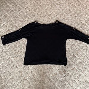 Black 3/4 sleeve top